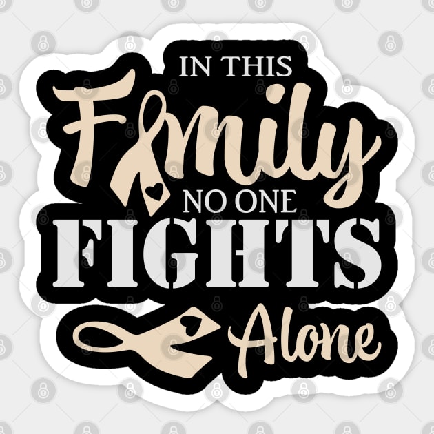 in this family no one fights alone Sticker by busines_night